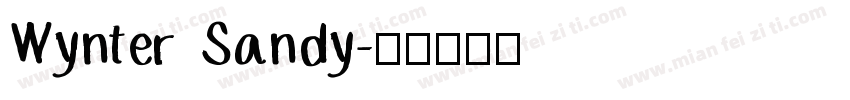 Wynter Sandy字体转换